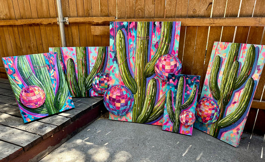 Desert Disco Original Acrylic Paintings