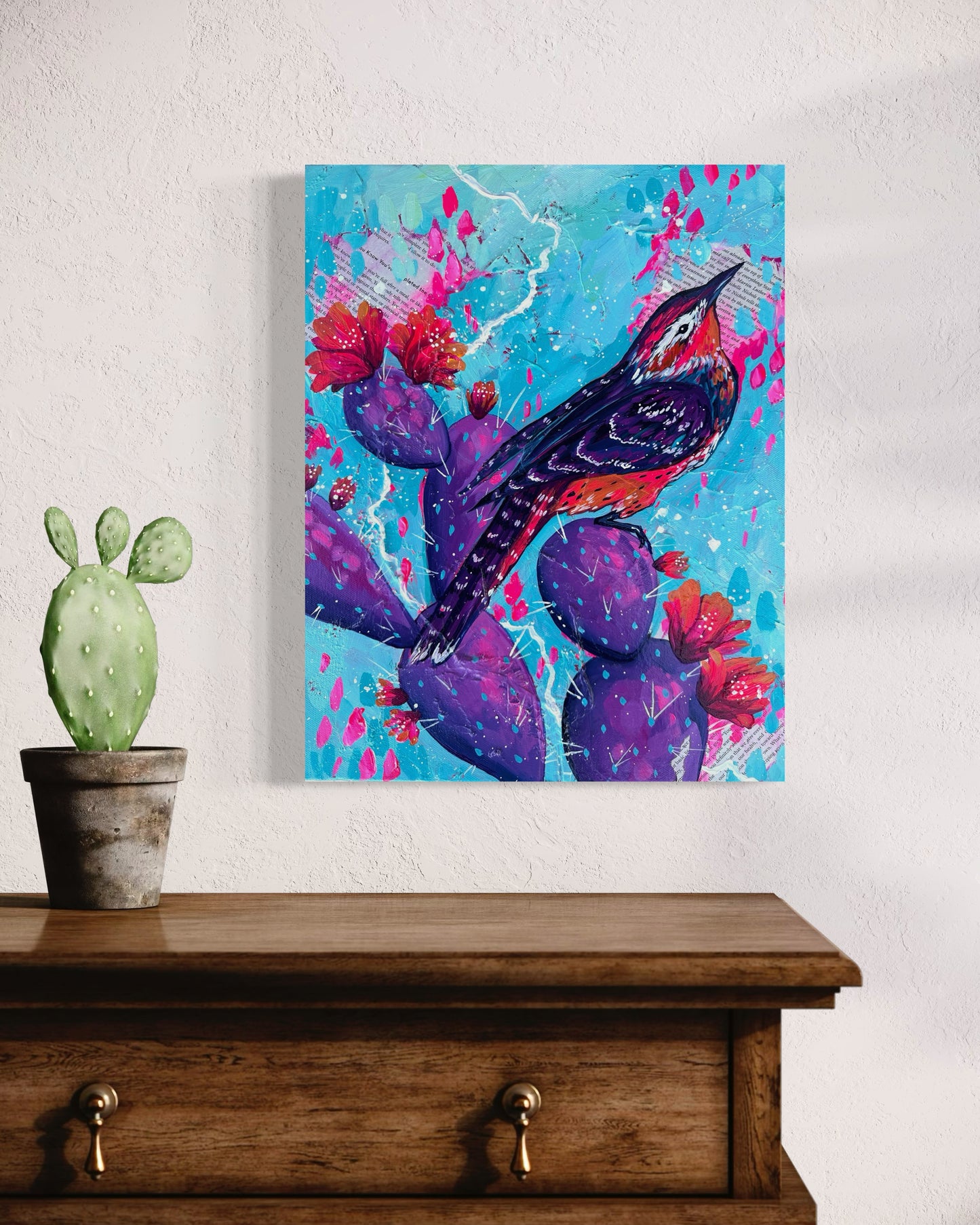 Original Acrylic - Purple Wren