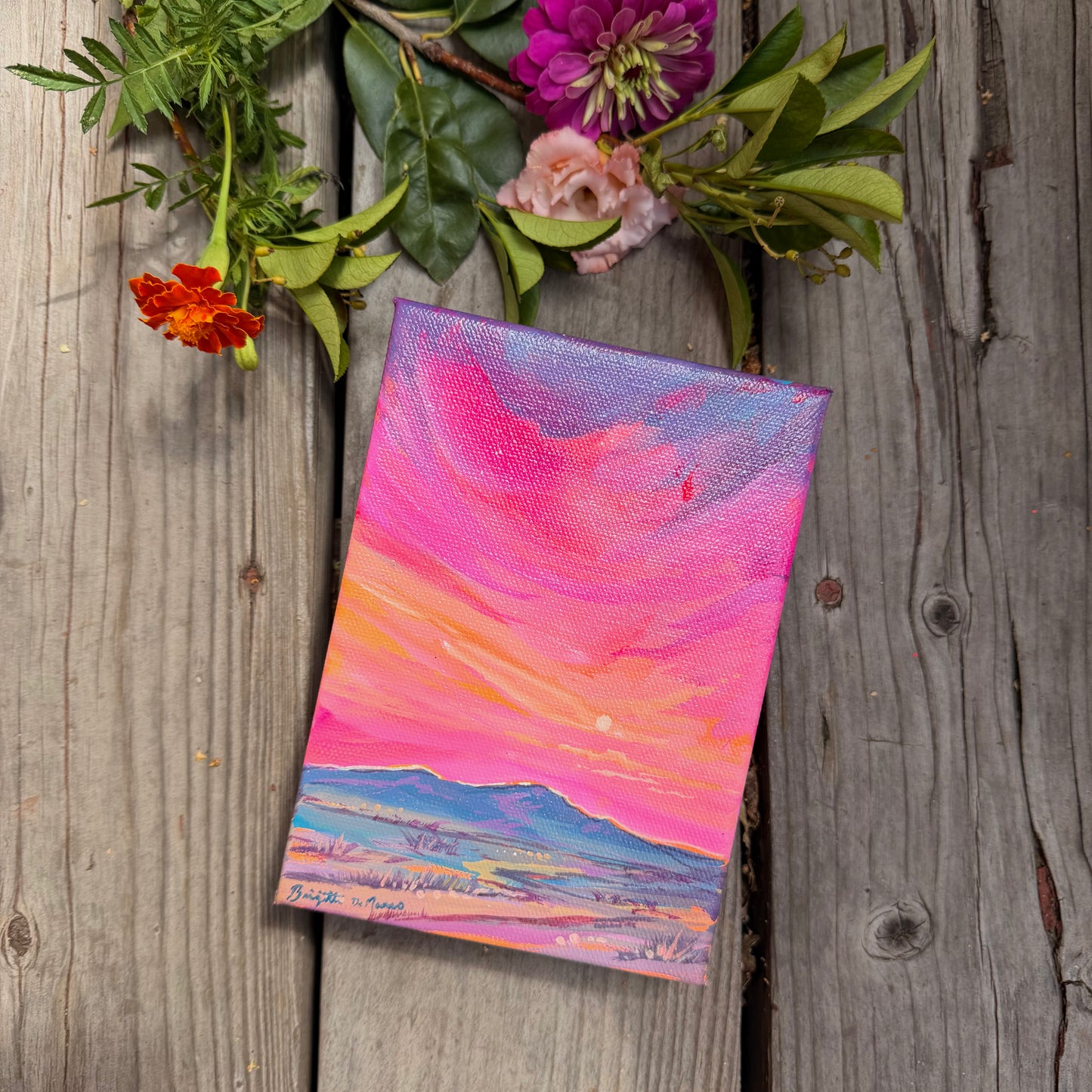 An Arizona Sunset - Acrylic Mini