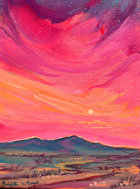 An Arizona Sunset - Acrylic Mini