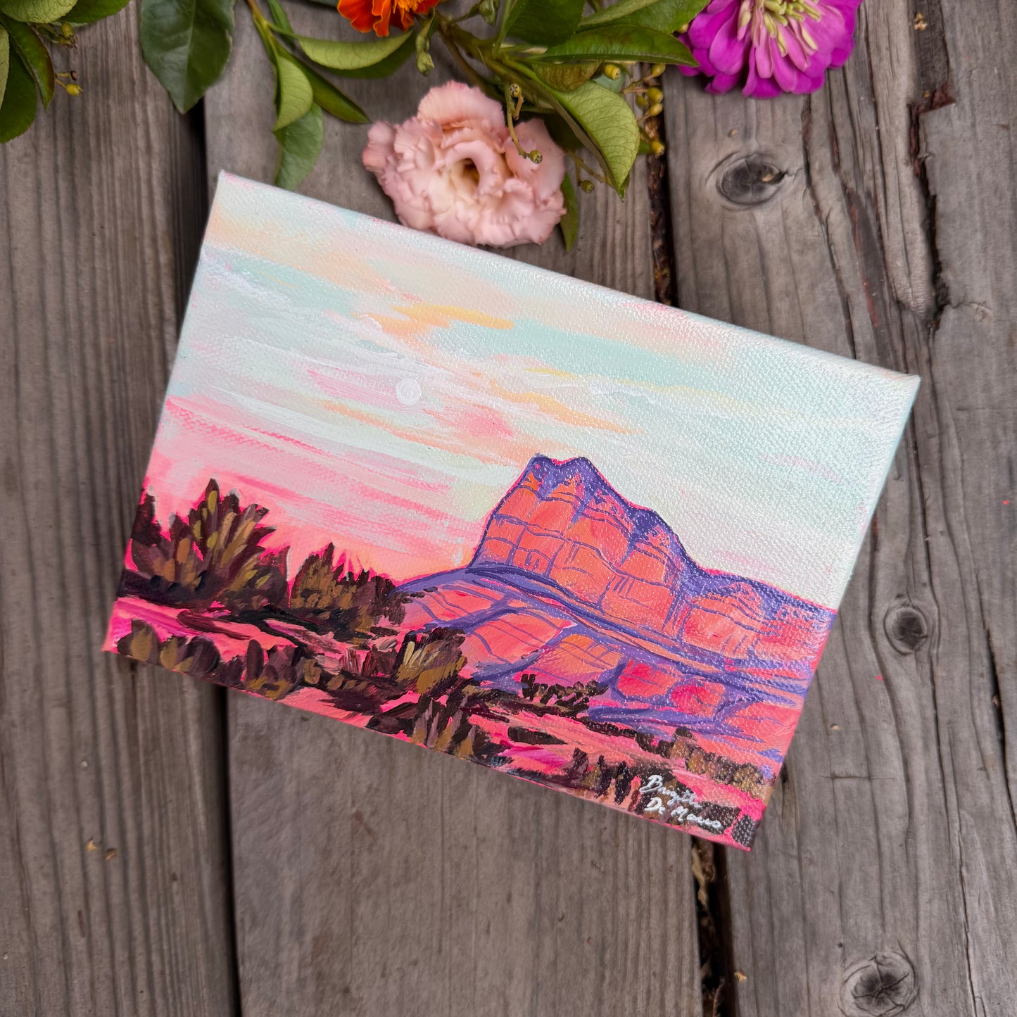Red Rock Sunrise - Acrylic Mini