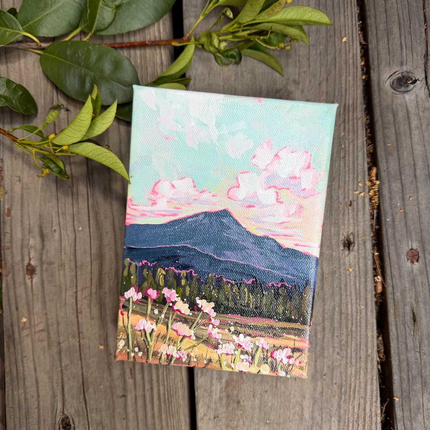 Wildflowers at the Peaks - Acrylic Mini