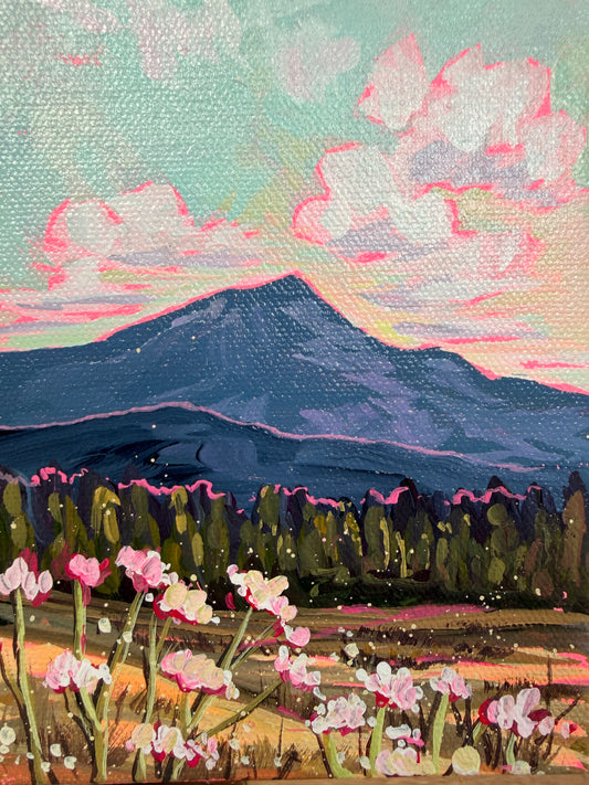 Wildflowers at the Peaks - Acrylic Mini