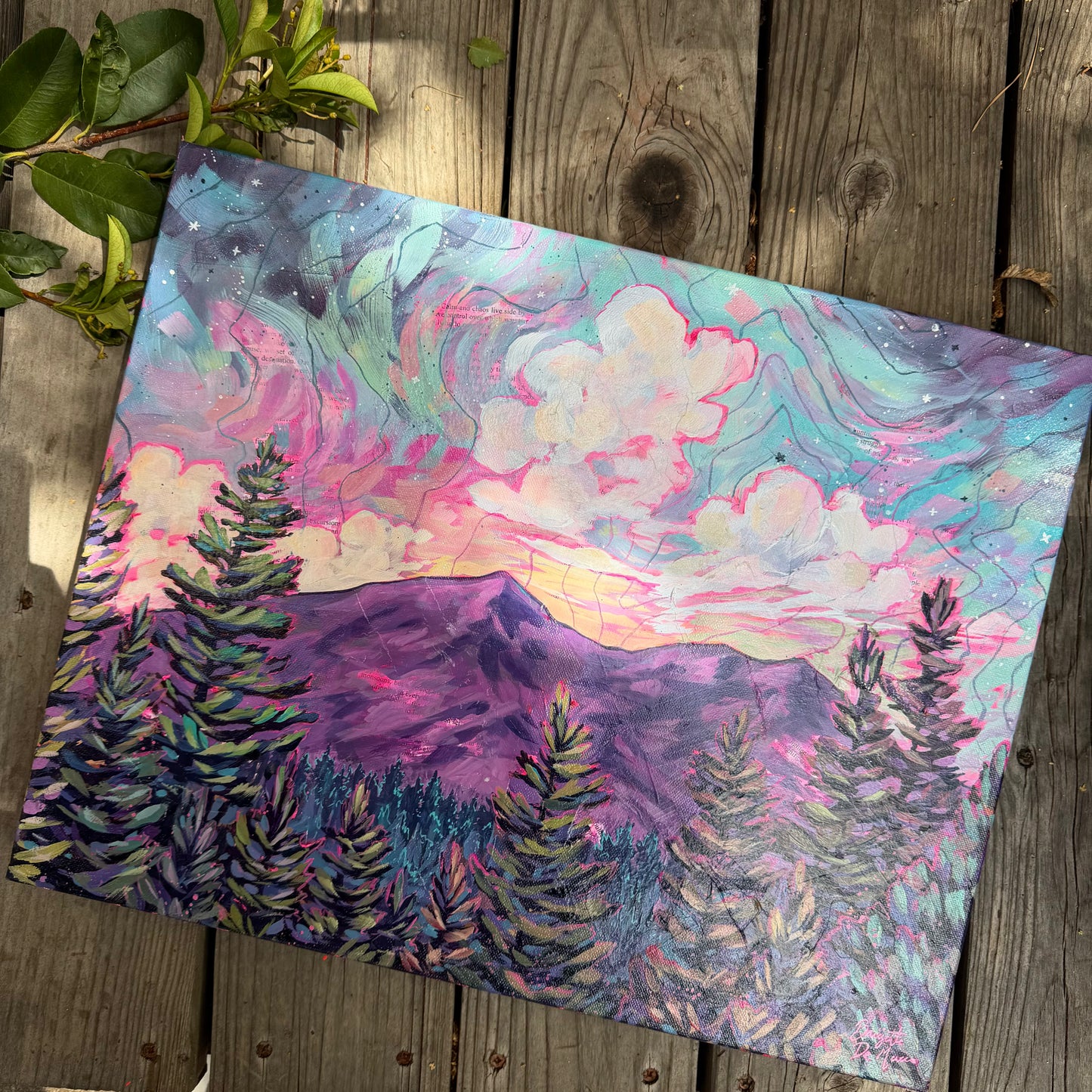 "Calm and Chaos" Original Acrylic
