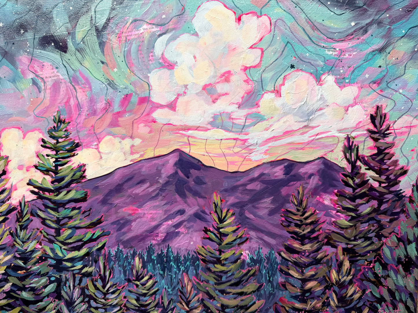 "Calm and Chaos" Original Acrylic