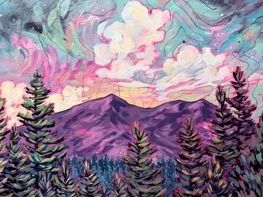 "Calm and Chaos" Original Acrylic