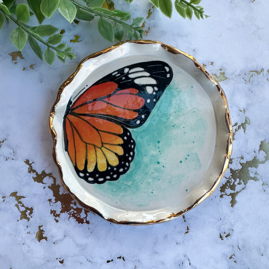 Large trinket Dish - Painted Lady Butterfly