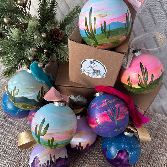 Hand Painted Ball Ornament