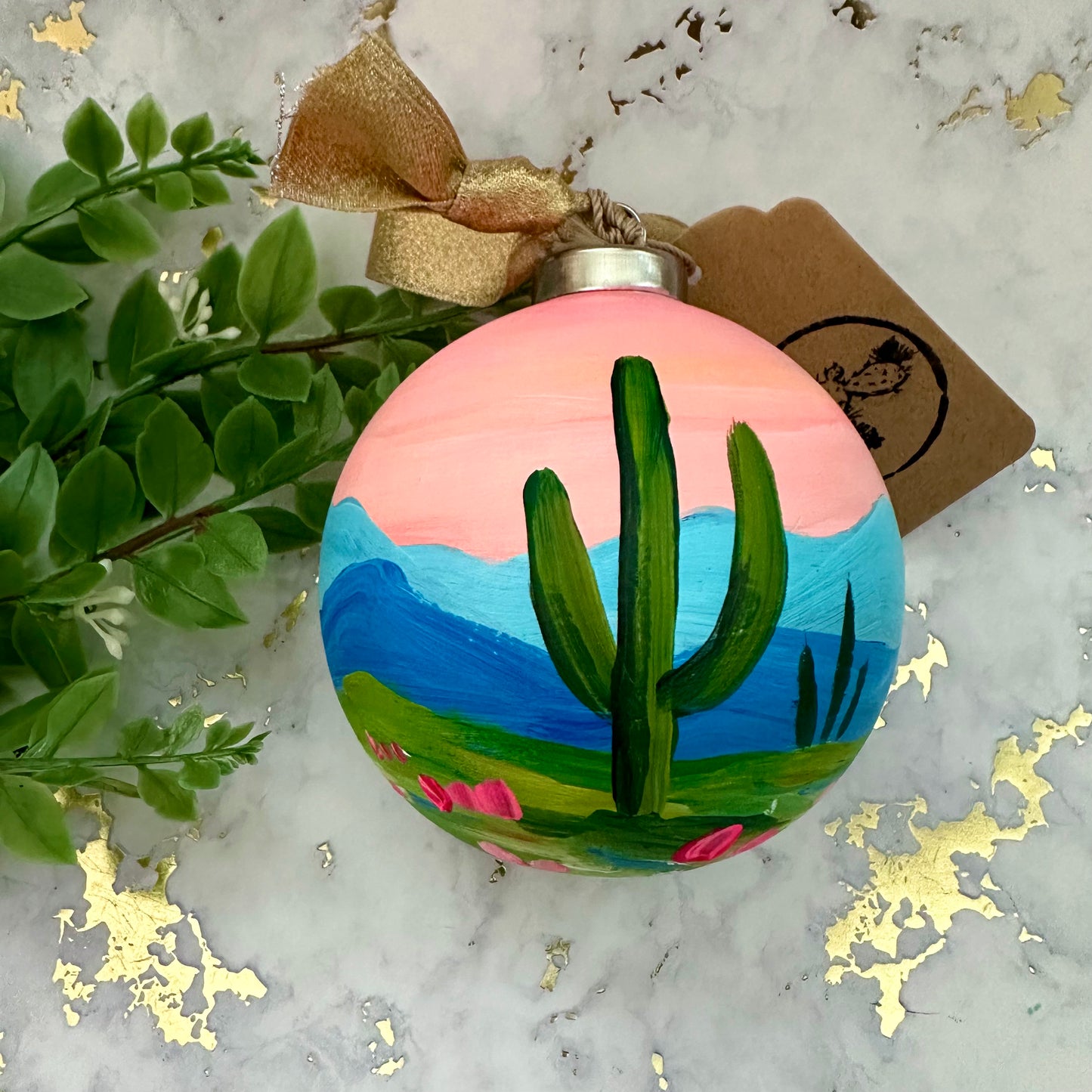 Hand Painted Ball Ornament