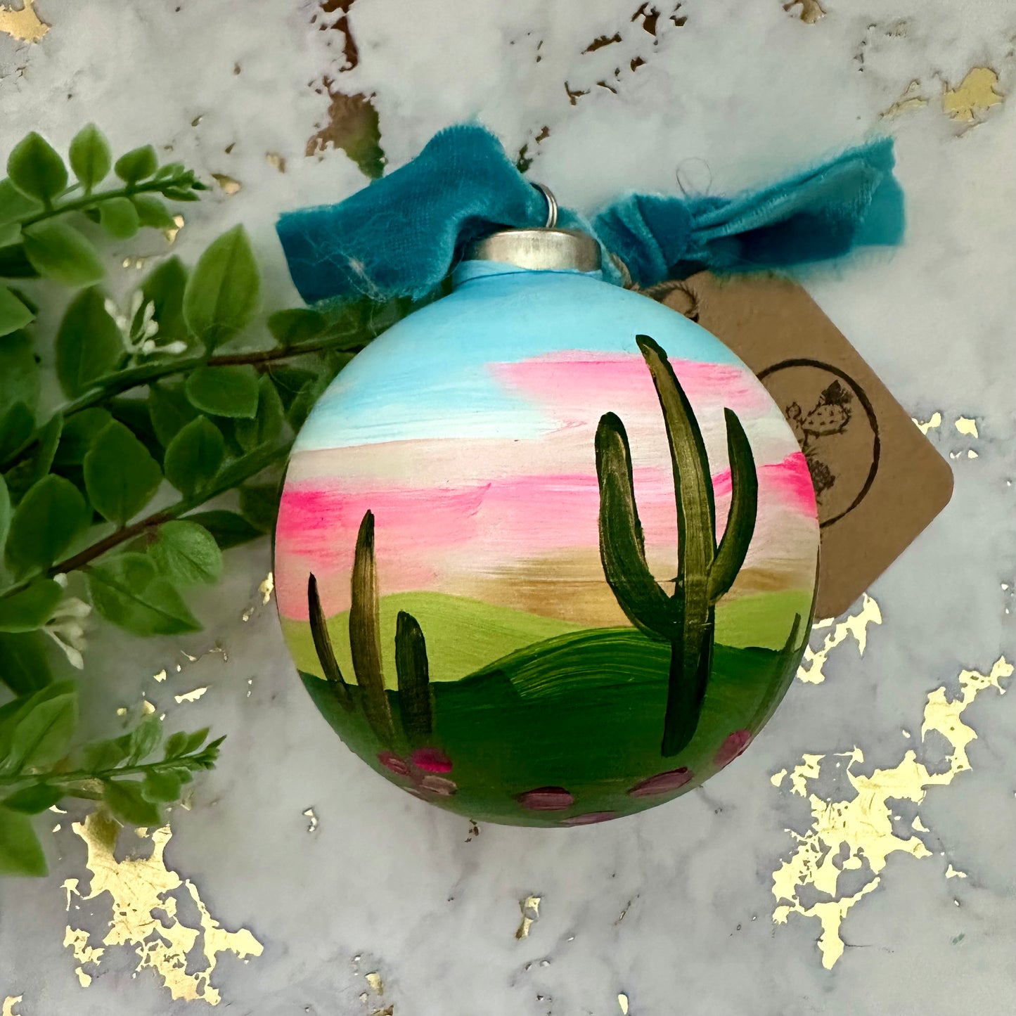 Hand Painted Ball Ornament