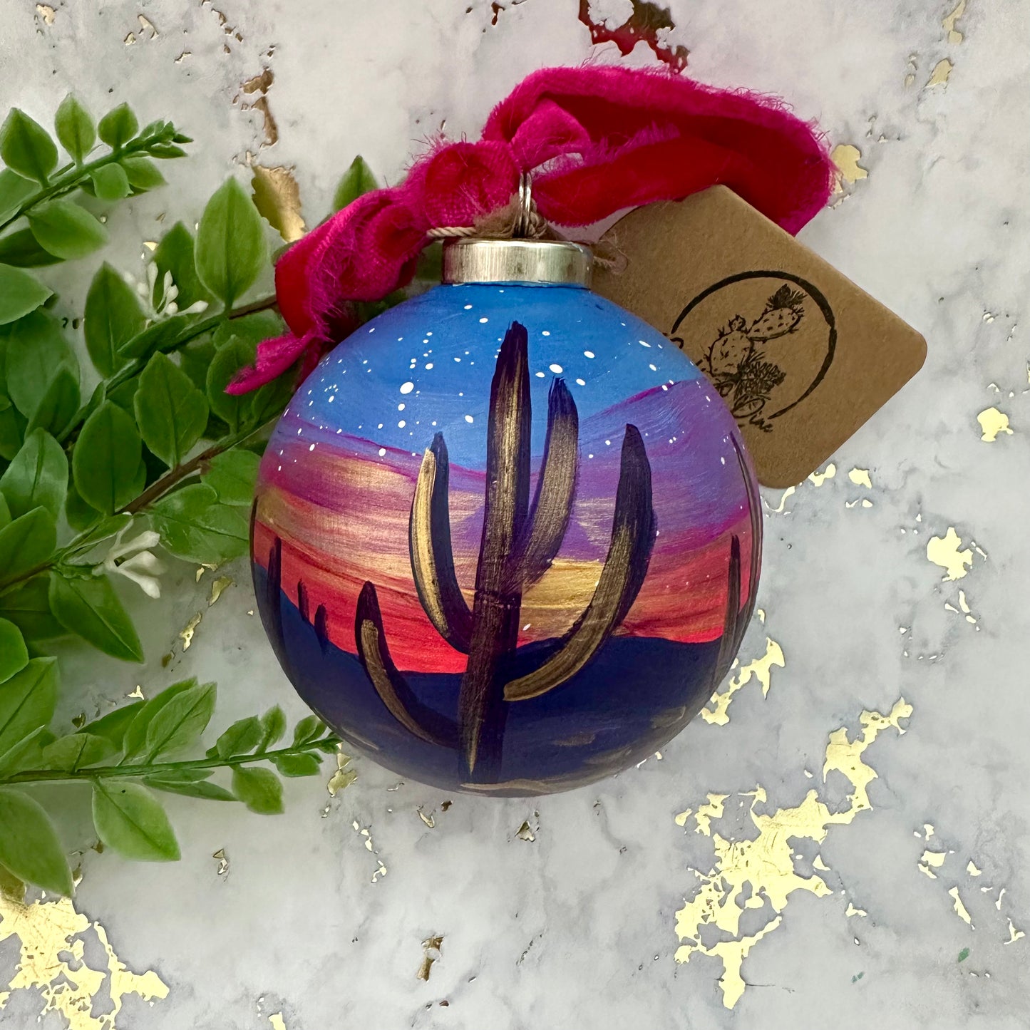 Hand Painted Ball Ornament