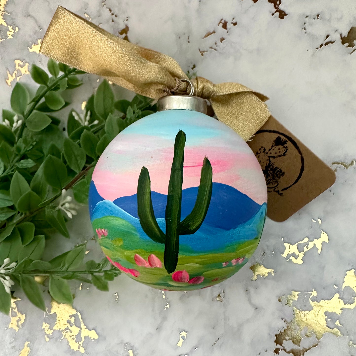Hand Painted Ball Ornament