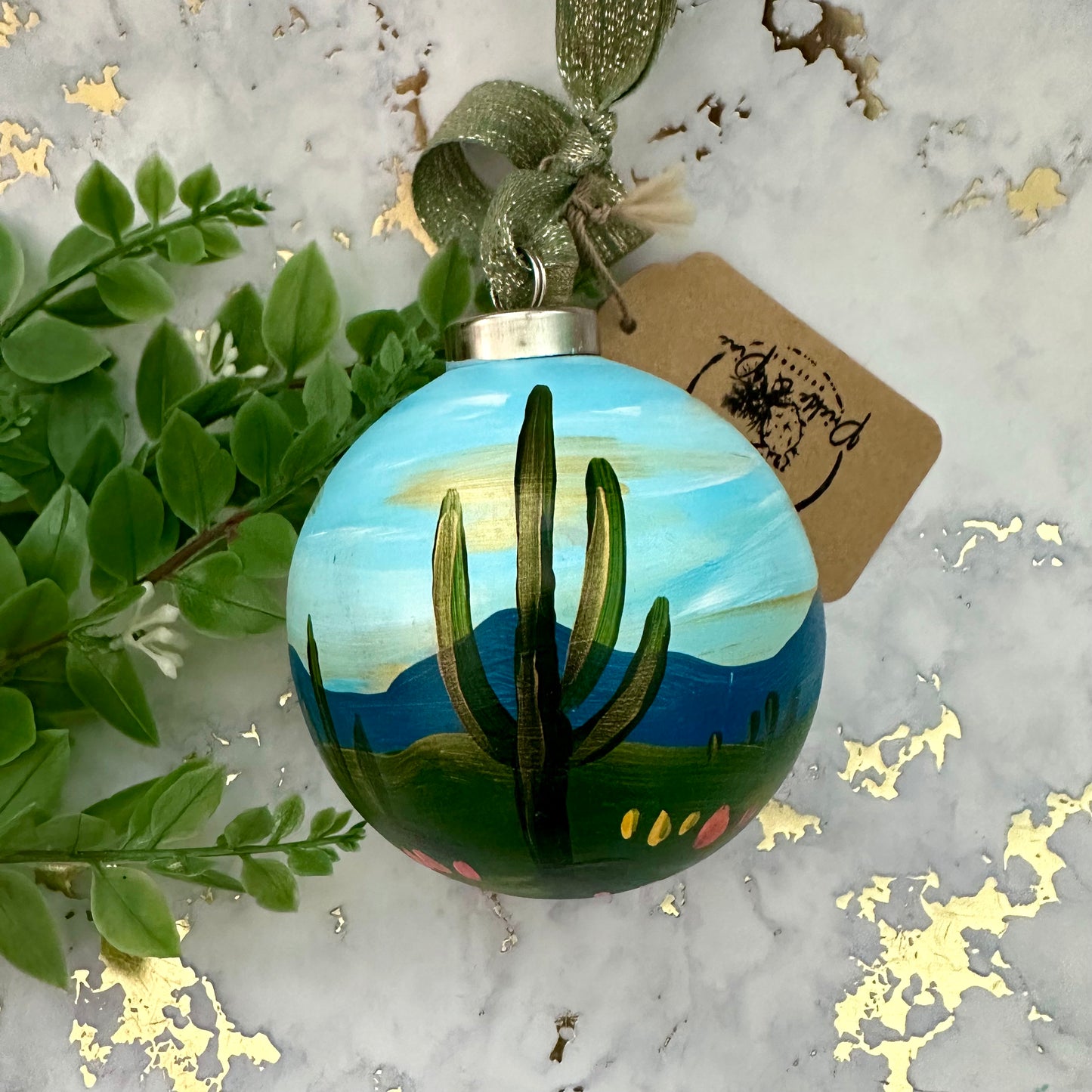 Hand Painted Ball Ornament