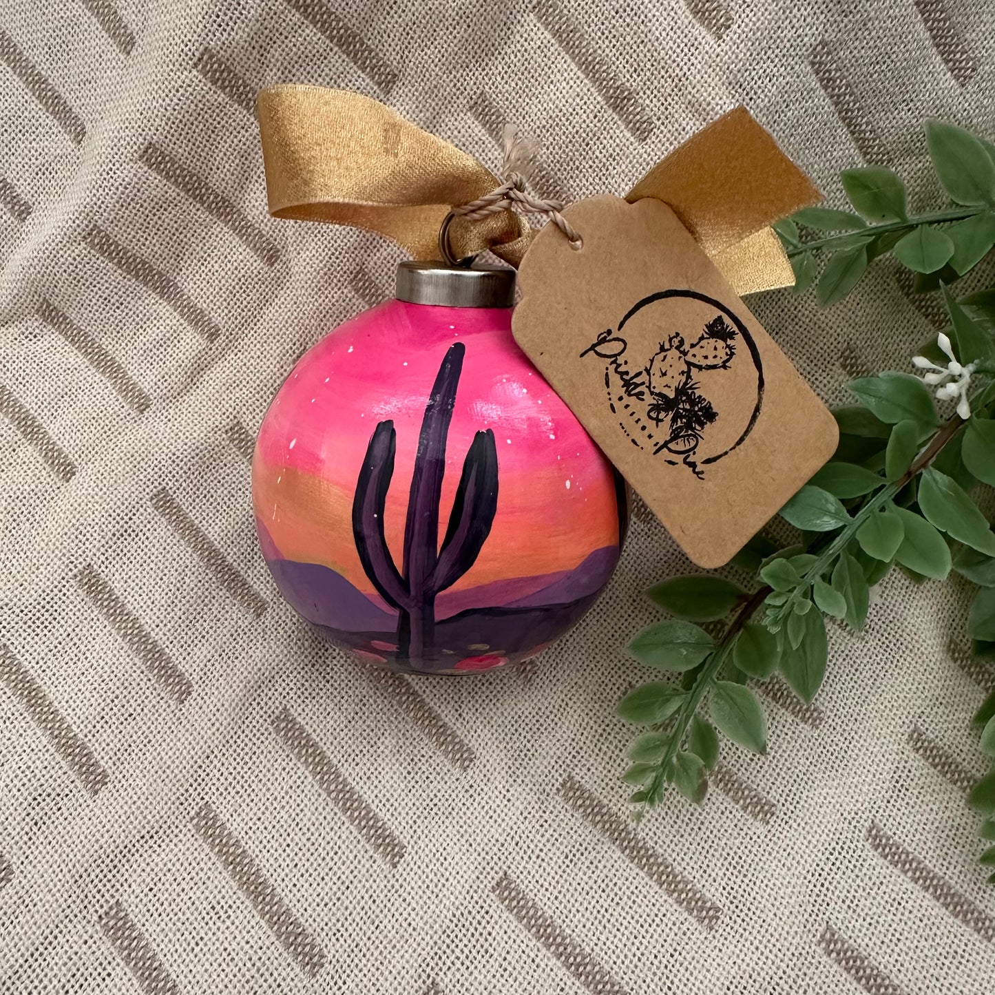 Hand Painted Ball Ornament