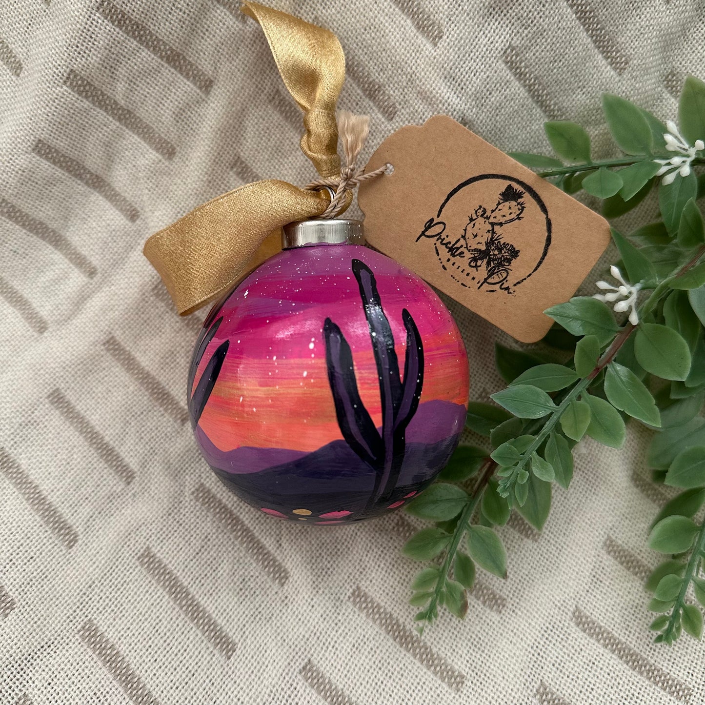 Hand Painted Ball Ornament