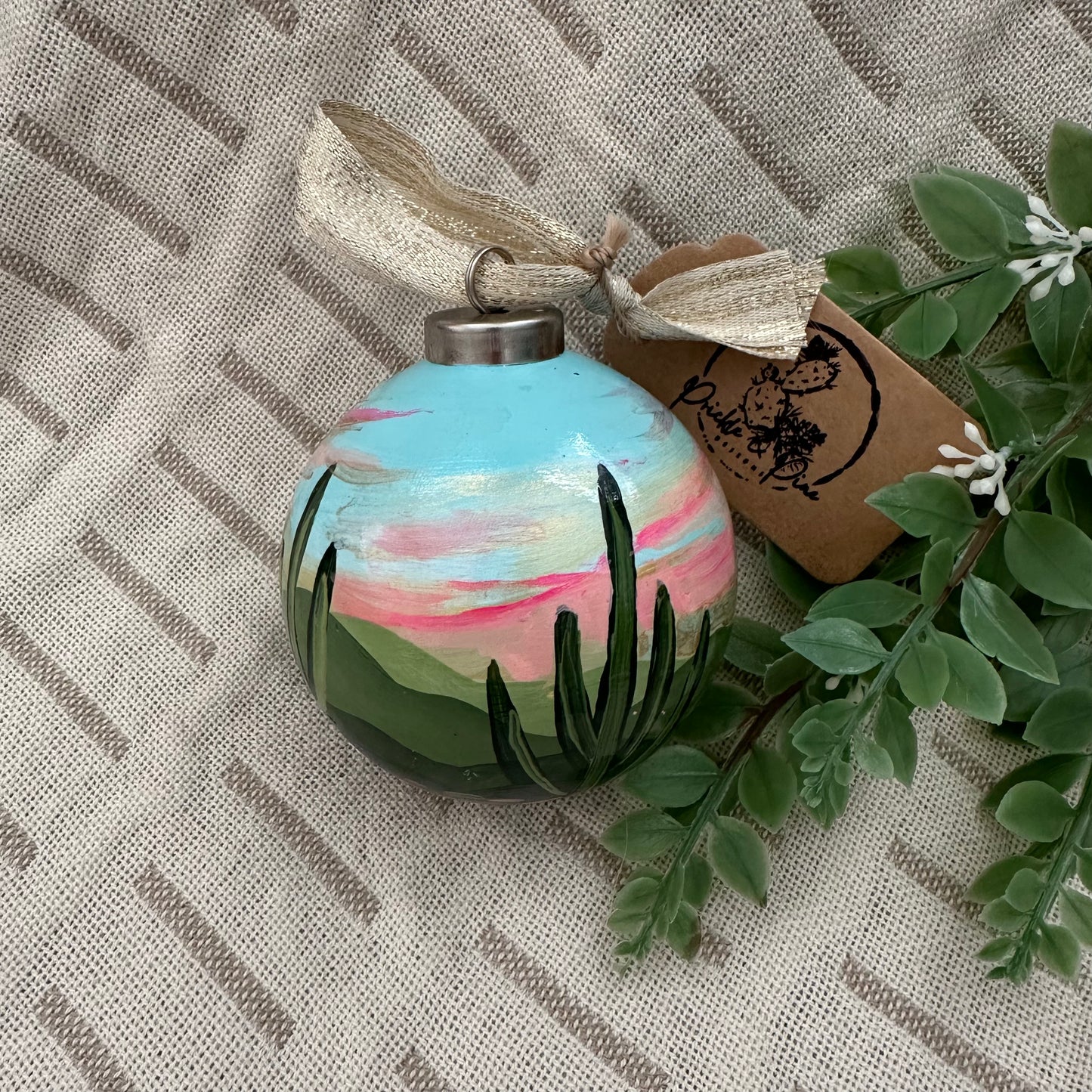 Hand Painted Ball Ornament