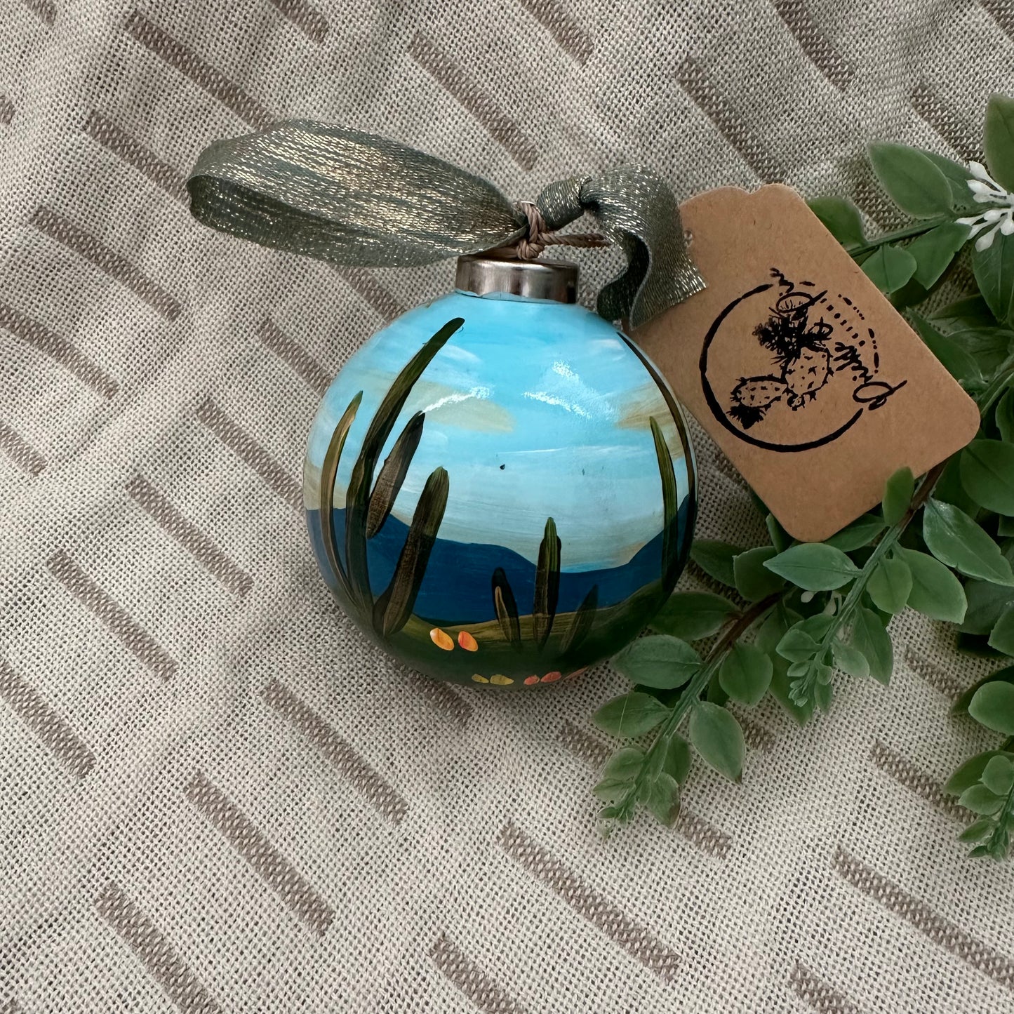 Hand Painted Ball Ornament