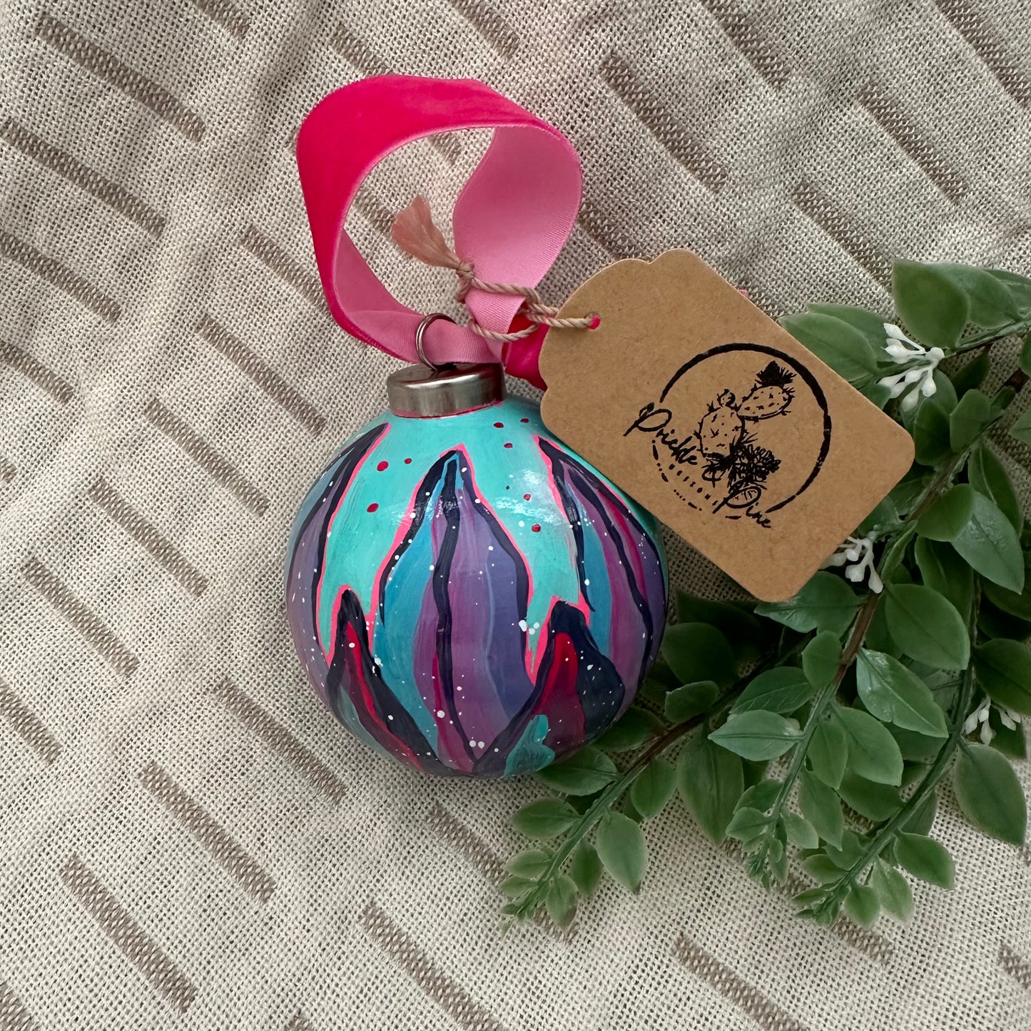 Hand Painted Ball Ornament