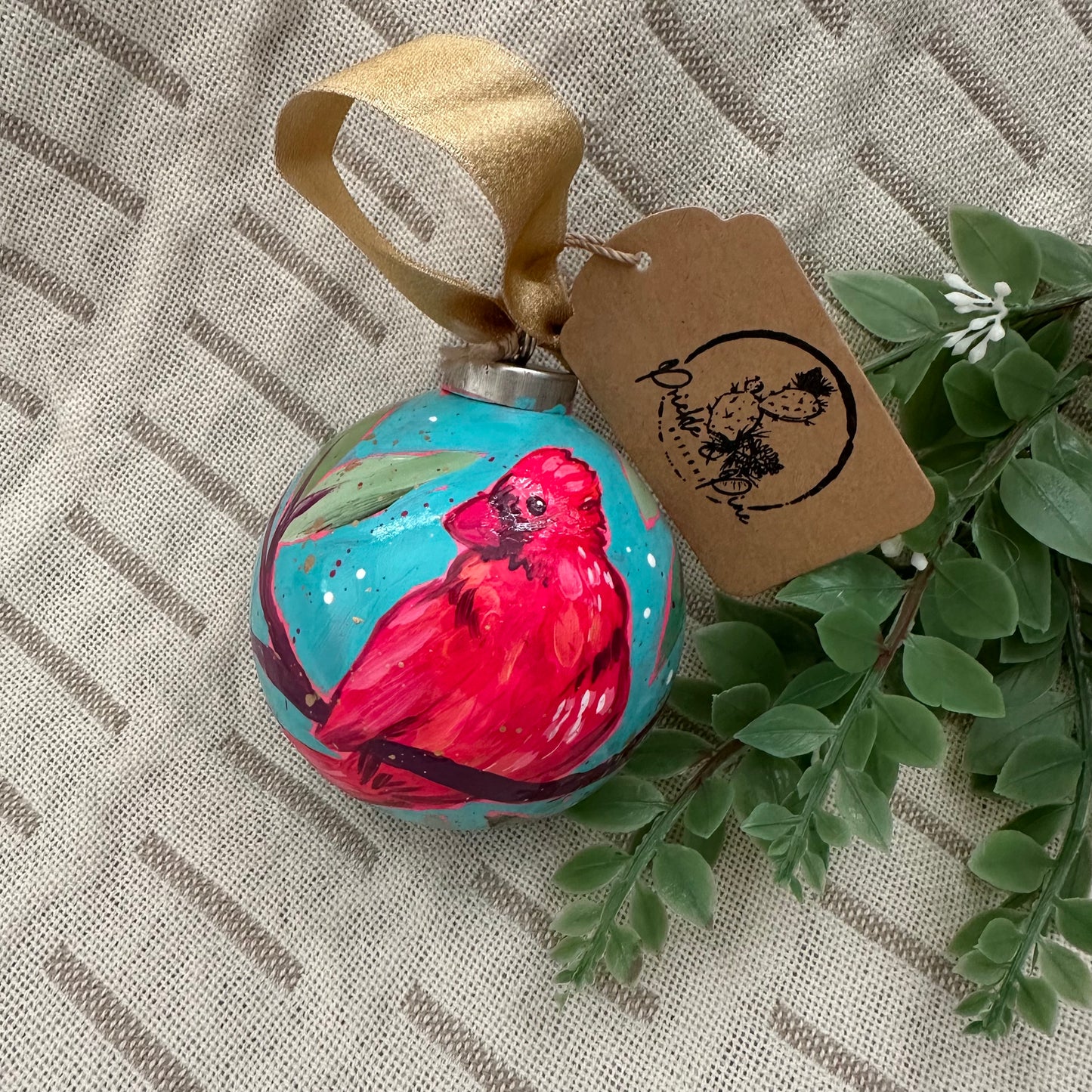Hand Painted Ball Ornament
