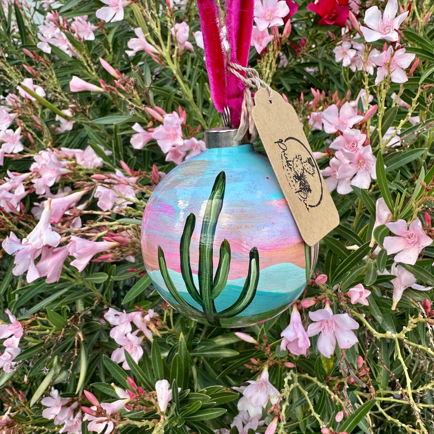 Hand-Painted Christmas Ball Ornament