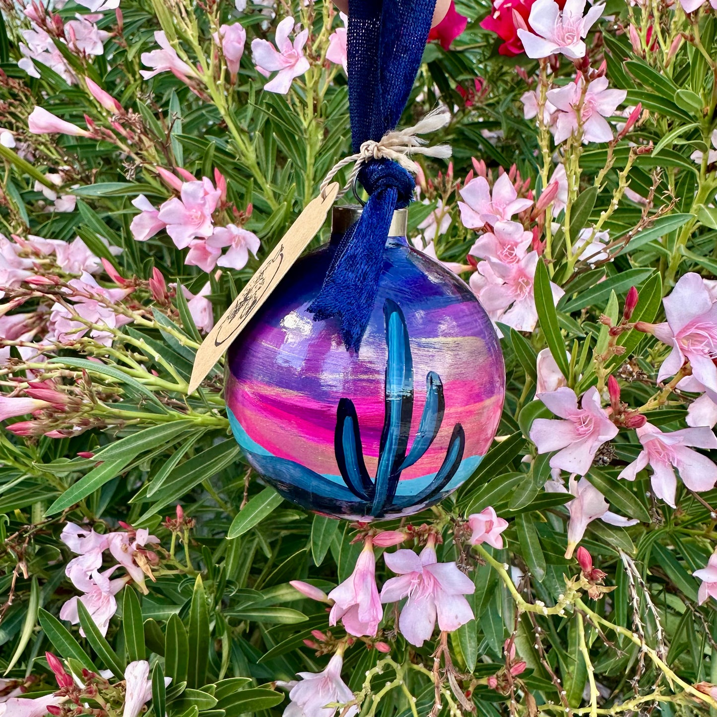 Hand-Painted Christmas Ball Ornament