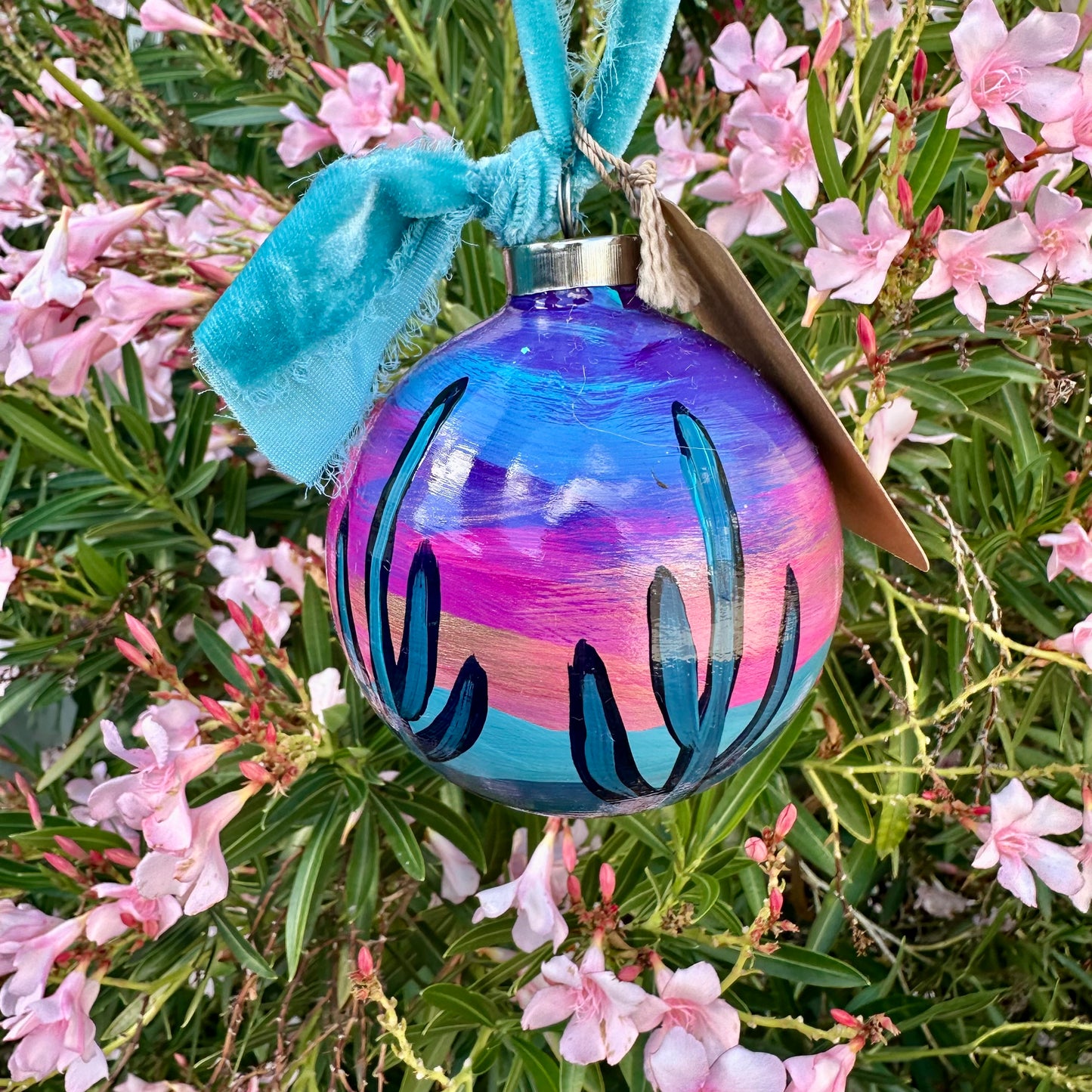 Hand-Painted Christmas Ball Ornament