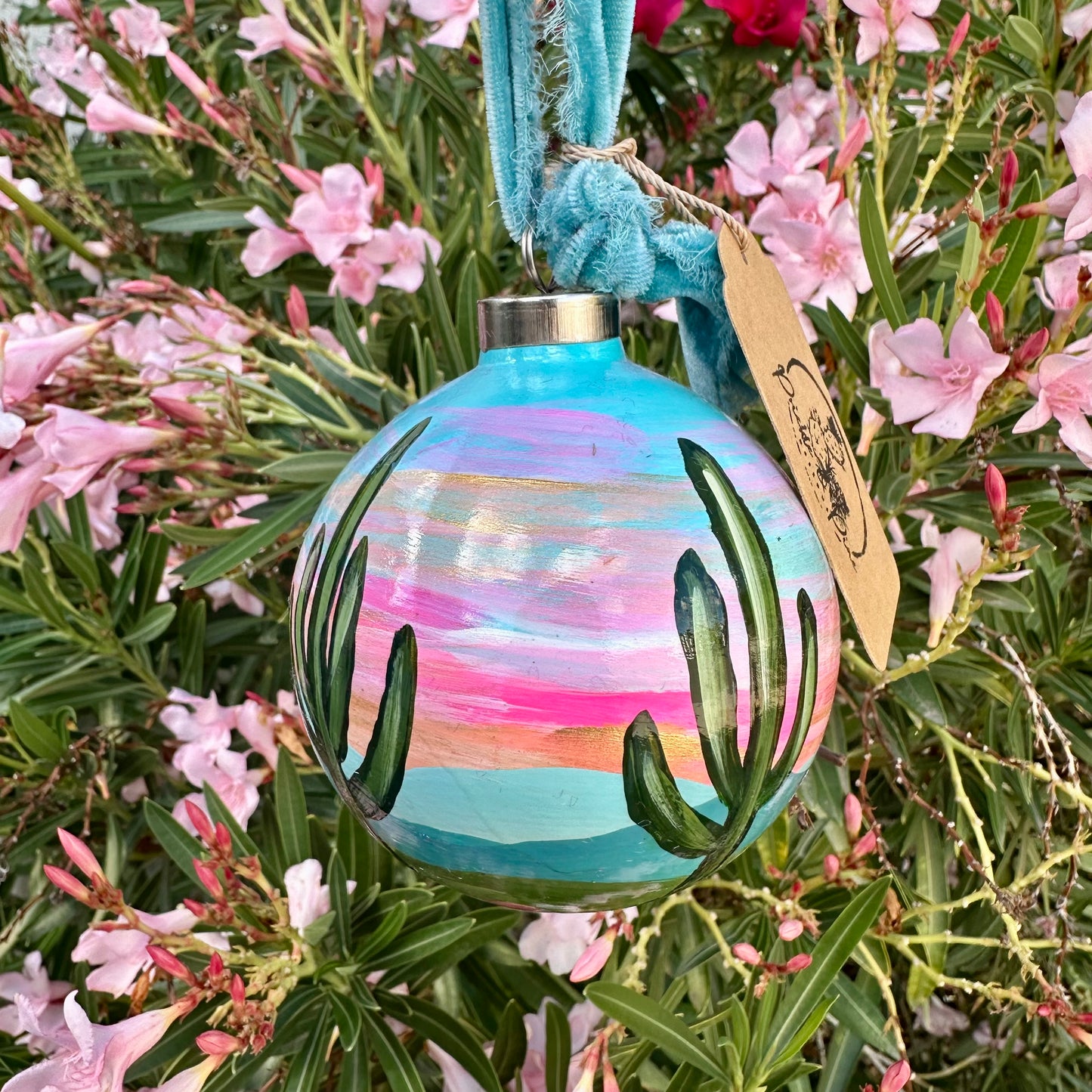 Hand-Painted Christmas Ball Ornament