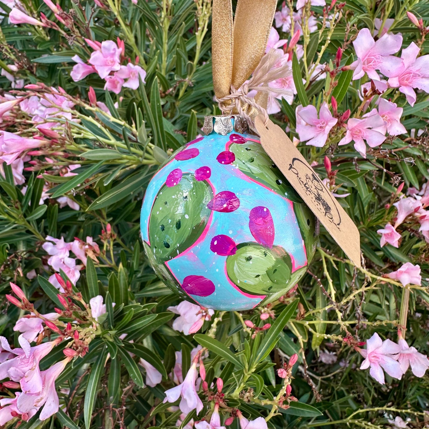Hand-Painted Christmas Ball Ornament