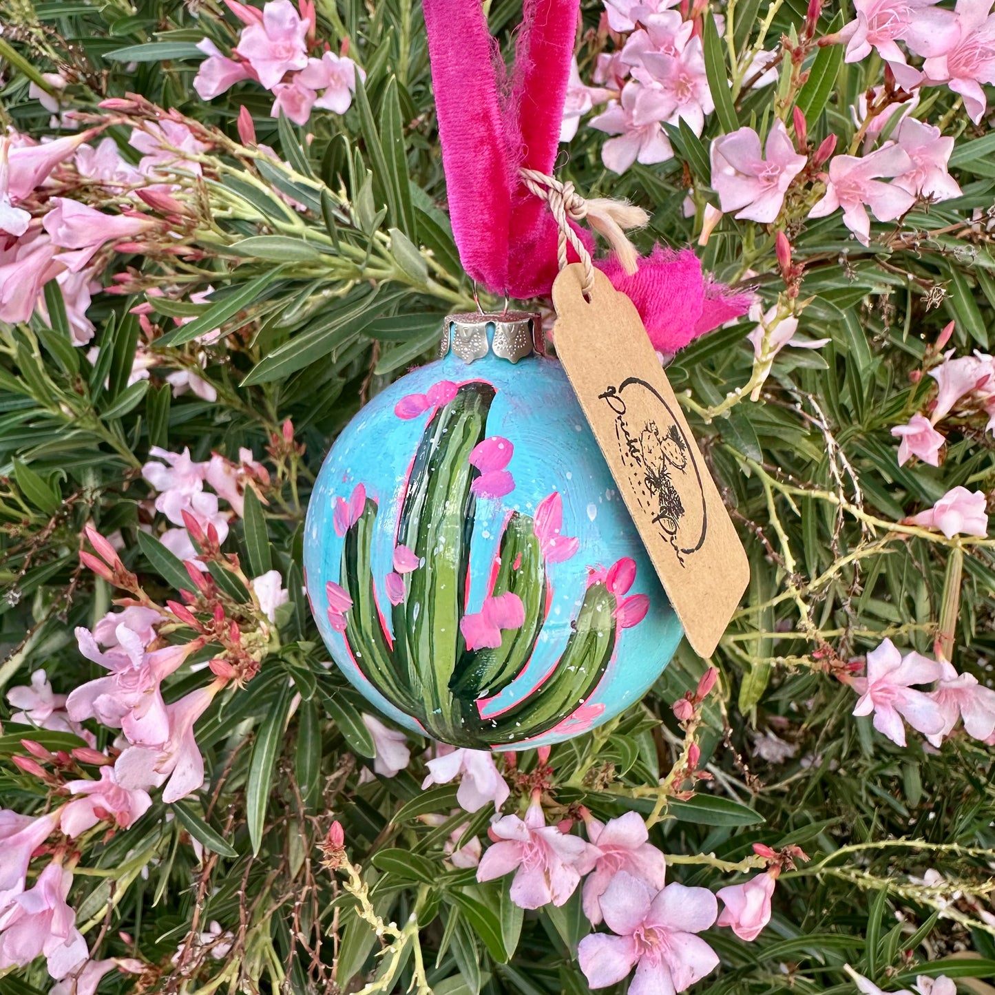 Hand-Painted Christmas Ball Ornament