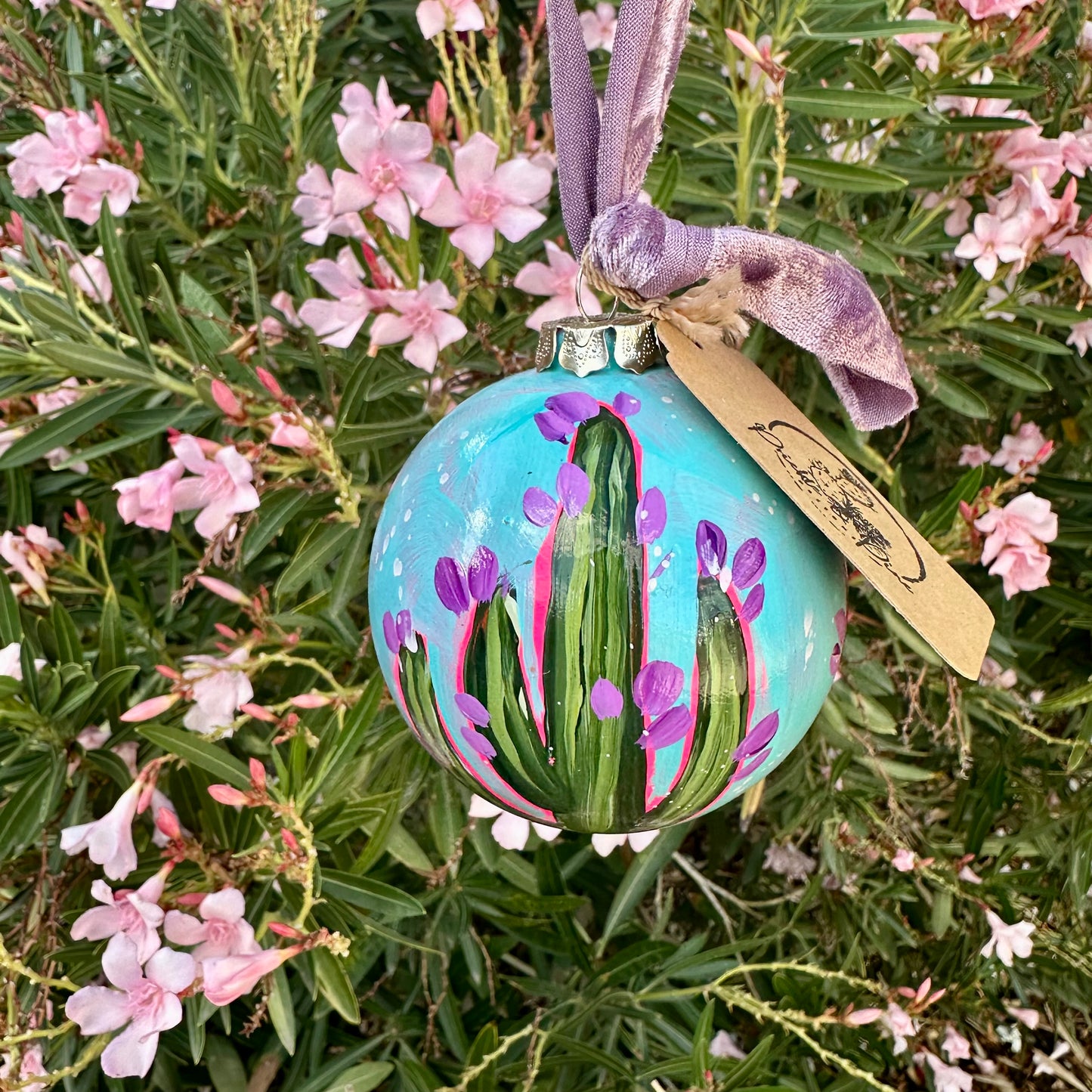 Hand-Painted Christmas Ball Ornament