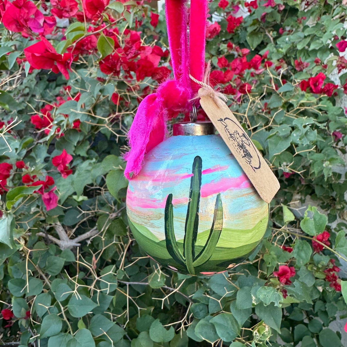 Hand-Painted Christmas Ball Ornament