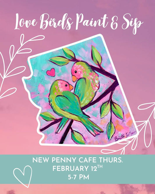 Valentine Lovebirds Paint Party
